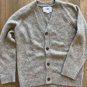 NN07 Viggo Mélange Merino Wool-Blend Cardigan (Small)